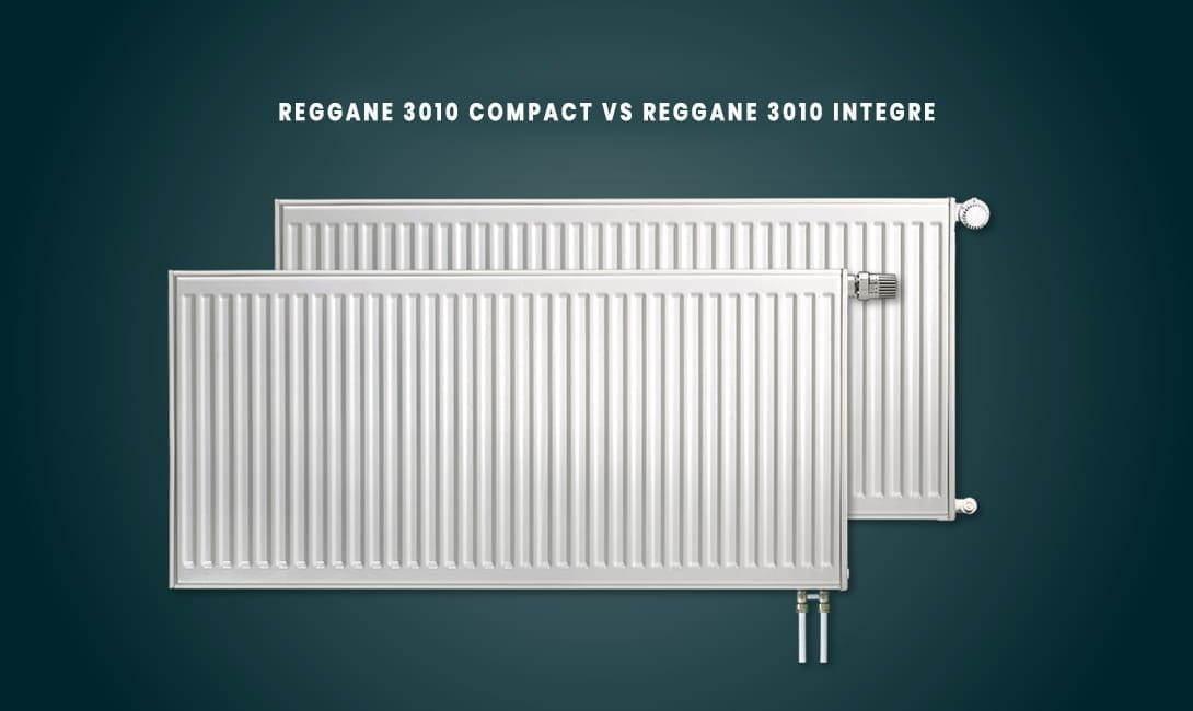 Comparaison de 2 radiateurs panneaux horizontaux Reggane 3010 Compact et  Reggane 3010 Intégré