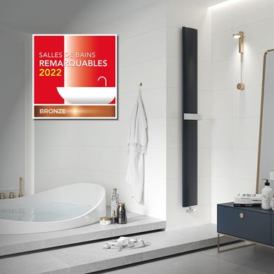Radiateur de salle de bains design avec sèche-serviettes Slim